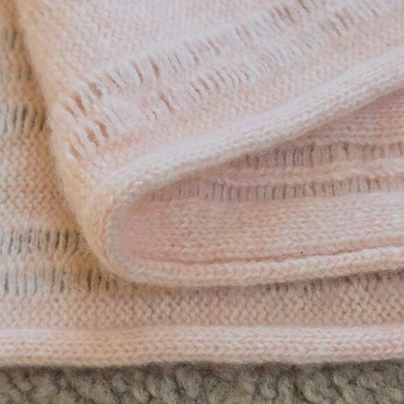 NWOT Calypso St. Barth Cashmere Poncho Peach Pink Boho - Picture 4 of 10